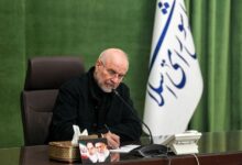 قالیباف، قاتلان قائد امت، شهدای ایران، وعده الهی، انتقام از مستکبران، آزادی قدس، مراسم تشییع، رهبر شهید، مجلس شورای اسلامی، رئیس مجلس